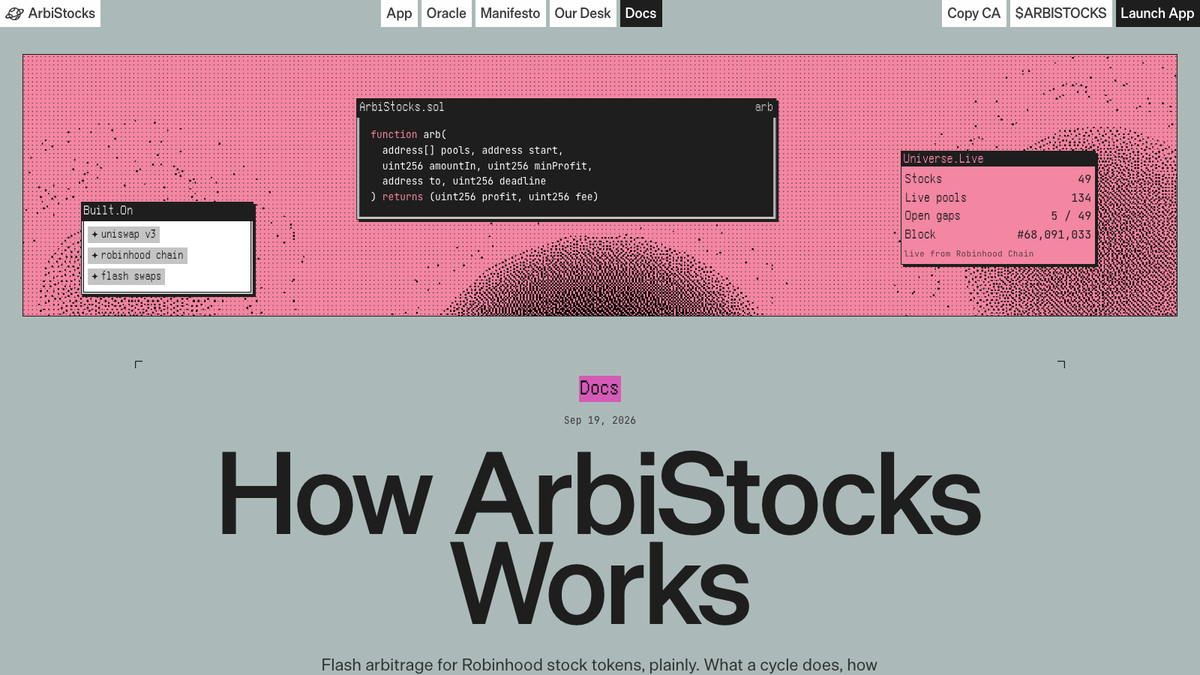 Arbistocks's tweet photo. upgrade paths are promises you can take back later. this engine has no proxy in front of it and no path to change it. the owner can pause it and move the fee inside its cap. that is the entire surface anyone holds. https://t.co/faLdUczCsW
