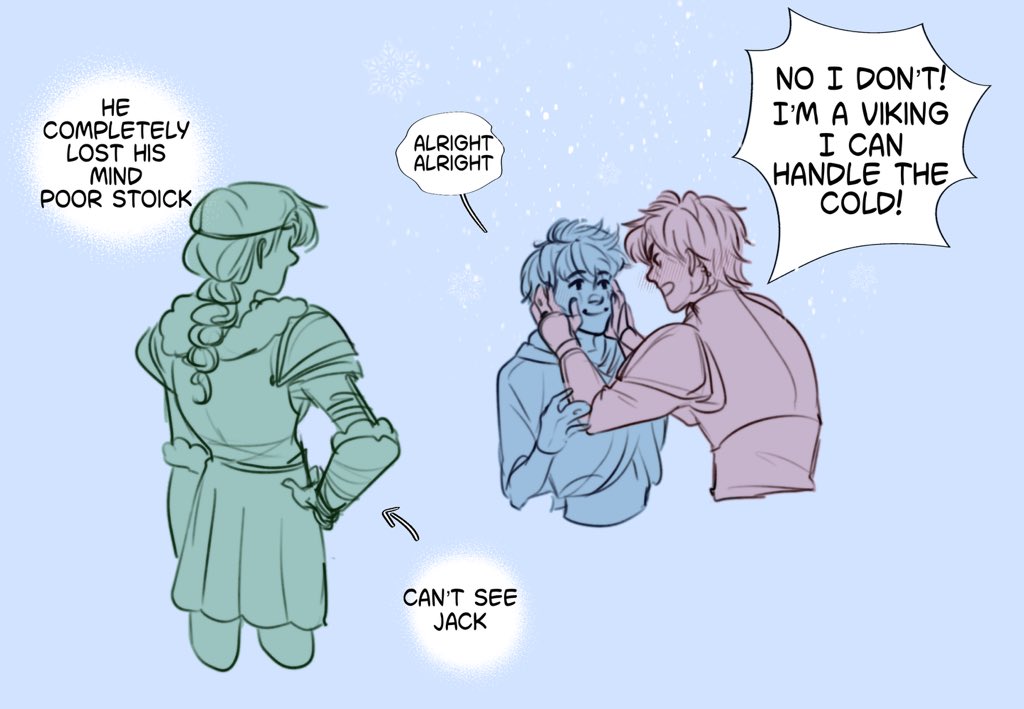 tefa_art_'s tweet photo. His boyfriend's invisibility could be a problem… sometimes.. 👀❄️#hijack #frostcup #jackfrost #hiccup https://t.co/aJgkMP6ZqK