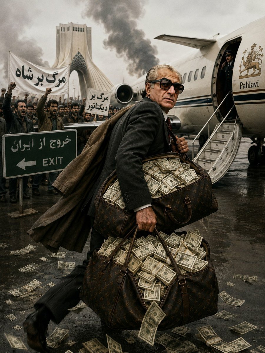 MAyadpour's tweet photo. @puzzzlepanda موش که محمدرضای فراری بود که تا اوضاع مملکت رو خیط دید چمدوناش رو از بیت المال پر کرد و در رفت و آخرش هم با ذلت جون داد اما امام خامنه ای با شجاعت در کشورش و دفترش موند و توسط دشمن ناجوانمردانه به شهادت رسید . https://t.co/63PBXQqdRG