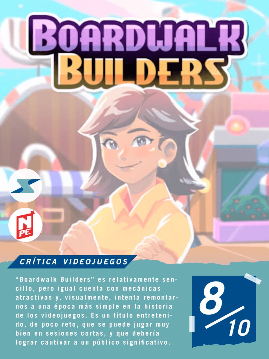 sebazavacritica's tweet photo. "Cómodo, cálido y divertido."
Entren a @Nintendo_Pe para leer mi análisis de #BoardwalkBuilders, un buen juego de construcción y estrategia para @NintendoSwitch, desarrollado por #StudioPrimitive y publicado por @FlynnsArcades.
AQUÍ ➡️ https://t.co/DQJDhdcKe1
#NPe #FlynnsArcade https://t.co/U2Vzq8XfBq
