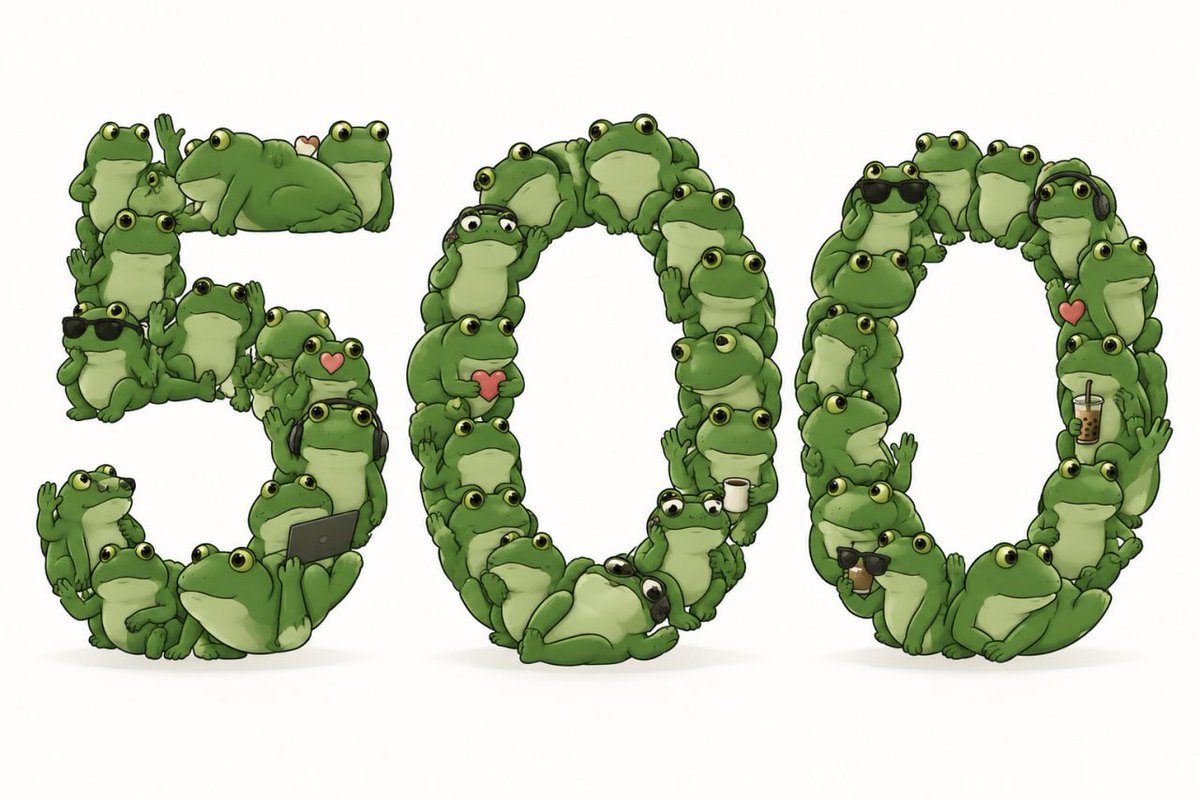 FrogeVIP_RH's tweet photo. 500 holders reached for $FROGE. 🐸

More than 500 people backing the Final Froge. Still early and this is only the beginning.

On to the next milestone. 🐸 https://t.co/LHQZ0S8LVm