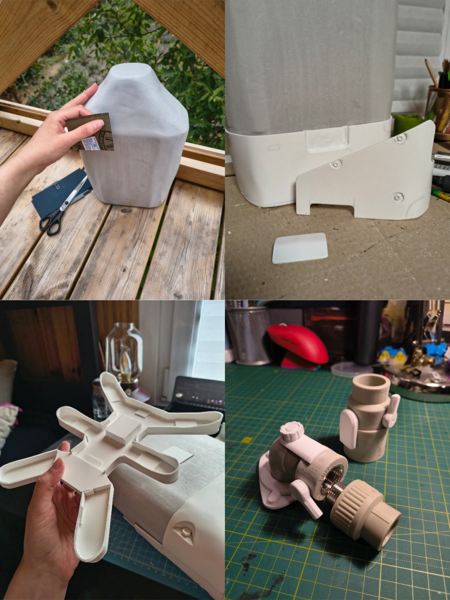 kira_andrew_cos's tweet photo. My handmade Higgs BB Pod! 🖤 

Made with PVC, insulation foam, fabric, varnish &amp; real plumbing pipes. I weathered it with rust &amp; corrosion because Higgs is always out in the timefall

Likes &amp; shares appreciated! 🫶🏻

#DeathStranding https://t.co/TgzLaVCILq