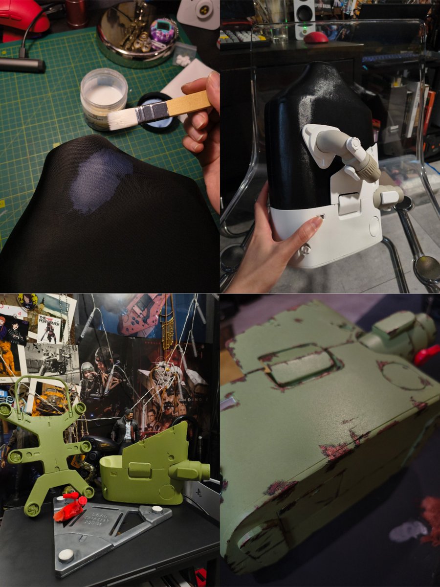 kira_andrew_cos's tweet photo. My handmade Higgs BB Pod! 🖤 

Made with PVC, insulation foam, fabric, varnish &amp; real plumbing pipes. I weathered it with rust &amp; corrosion because Higgs is always out in the timefall

Likes &amp; shares appreciated! 🫶🏻

#DeathStranding https://t.co/TgzLaVCILq