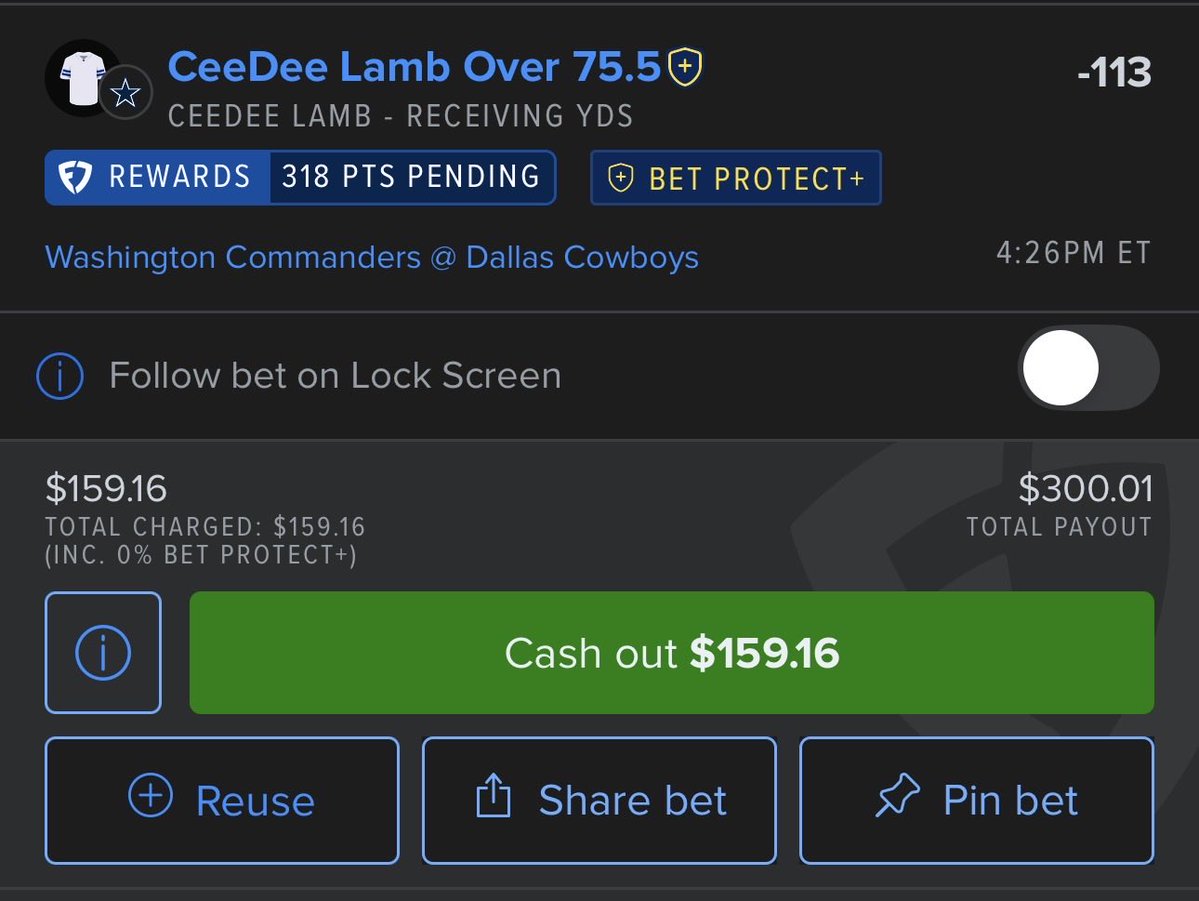 Bet_Tros's tweet photo. Cedarion Lamb Receiving Yards 🔒

Over 75.5 (-113 on @FanDuelSports)

Love this spot for Ceedee against their division rivals who ranked dead last in yards after catch last season 👀

YAC is a strength for Ceedee for sure if he’s got grass in front of him and his numbers seem to be better in Jerry World

I think the game script should be positive for passing as well

I especially like Ceedee over Pickens because he will line up in the slot more.  Ceedee will be on outside too but Commanders best corner Amik Robinson is an outside corner

He hasn’t covered this line in 4 straight but you could use the term “due”

I love the matchup.

#GamblingX #NFL #DallasCowboys #RaiseHail