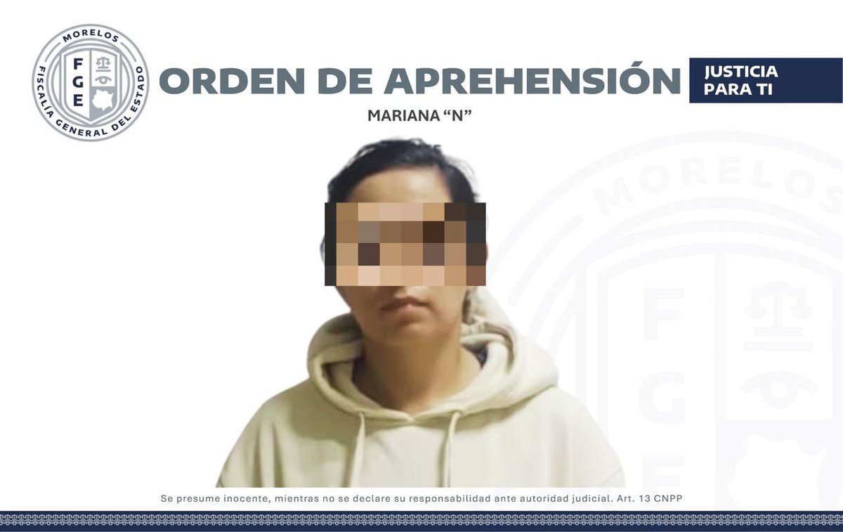 SoledadDurazo's tweet photo. 💬 #Morelos | Detienen en CDMX a Mariana “N”, tercera implicada en el homicidio del estudiante Erick Leonardo Terán durante un campamento de la Academia Militarizada “Ollin Cuauhtémoc”. Ya hay dos procesados en el Cereso de Cuautla. ⚖️🚨🇲🇽 https://t.co/NPmsazB80x