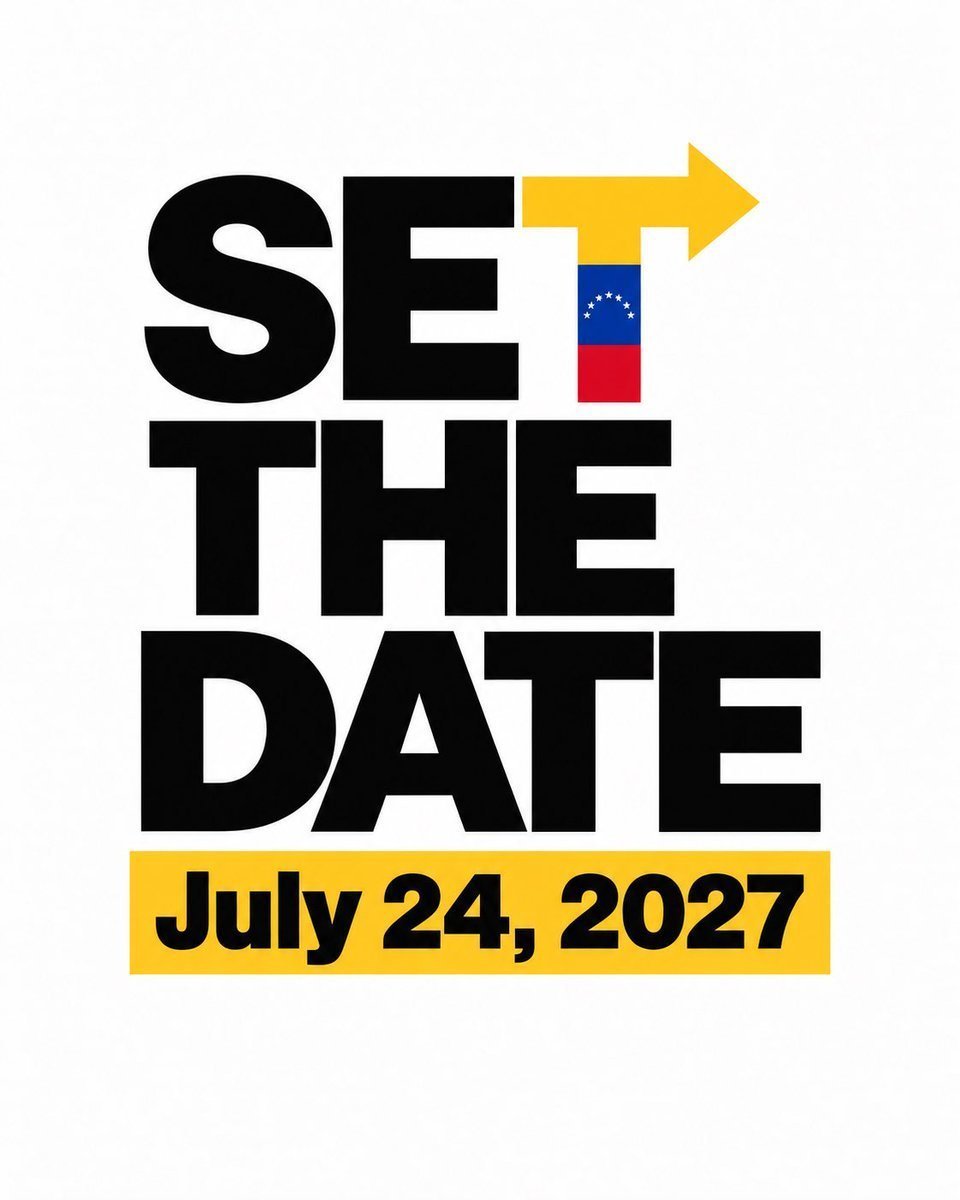 SpinaDenny's tweet photo. @MariaCorinaYA @berniemoreno #SetTheDate🇻🇪🇻🇪🇻🇪 https://t.co/q2DwjY2tfj