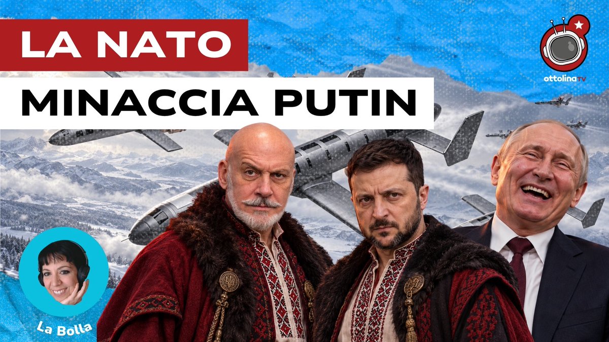 ottolinatv's tweet photo. La NATO ha 4000 pagine di piani per la guerra contro la Russia. 

Lo ha dichiarata con un inglese livello "Renzi-Ferst riacscion sciok" il nostro Ammiraglio Cavo Dragone. Aggiungendo che, da questo confronto, la Russia ha tutto da perdere (senza però specificare cosa abbiamo da guadagnarci noi da uno scontro nucleare sul nostro territorio). 

Mentre gli Eu-ristocratici si asciugano la bava alla bocca, sognando di conquistare la Kamchatka con 5 carri armati Rheinmetall, Bloomberg ci fa sapere che gli USA - gli USA non la Russia - hanno finito i missili. 

Patriot dimezzati, scorte di Tomahawk ridotte di un terzo, munizioni per Thaad manco a parlarne. La Germania dovrà aspettare almeno cinque anni prima di ricevere le prime forniture. 

Poco male. Ci vuole ben altro per fermare le Sturm Truppen. Berlino convoca i giovani in età di leva per la visita medica militare e allestisce la medicina da guerra per gli ospedali che da qui a breve dovranno essere predisposti per ricevere 1000 feriti al giorno direttamente dal campo di battaglia. 

Intanto, da sabato Kiev ha lanciato almeno 1600 droni d'attacco contro la sola città di Mosca, in conclusione del processo di voto. Un deposito e la più grande raffineria della capitale sono stati colpiti. Ma non solo. Due membri del comitato elettorale sono stati uccisi ed una scuola-seggio è stata rasa al suolo. 

Quale miglior metodo per far trionfare la democrazia che non sabotare le elezioni? 

Ne parliamo stasera in diretta qui https://t.co/8UVR8O9V9F streaming alle 21 con Clara Statello e Stefano Orsi a La Bolla, il format di geopolitica di OttolinaTV.

👉E' USCITO IL NUOVO PAMPHLET DEL MARRU, "DISERTARE L'ASSEDIO". Corri a comprare la tua copia qui: https://t.co/eCbIHsQA0h

👉 Aderisci alla campagna di sottoscrizione di ottolinatv su GoFundMe ( https://t.co/iHLA8vQ4T4 ) e su PayPal ( https://t.co/IPHInmZOXF )

👉 Seguici anche su Spotify https://t.co/BRo8nZxbDm

👉Iscrivetevi al nostro canale Substack qui https://t.co/A48Nef871X

👉 Belle vero le magliette del Marru? Finalmente le puoi comprare anche tu. Visita qui il nostro merchandising: https://t.co/cTHkNqLXmo