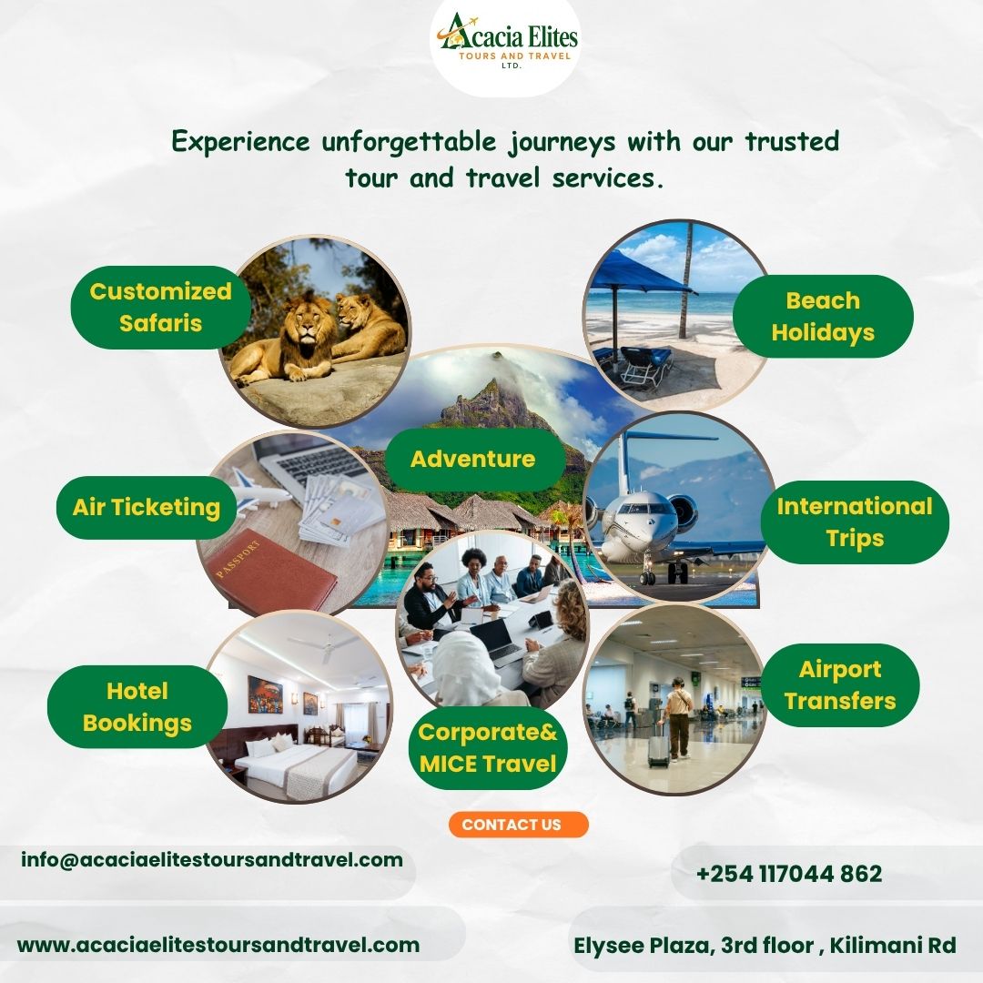 AcaciaElites's tweet photo. Tell us where you want to go. We'll build the plan.
📞 +254 117 044 862
📩 info@acaciaelitestoursandtravel.com
🌐 https://t.co/28CnJWwDiK

#AcaciaElites #TravelAgencyKenya #KenyaTours #SafariKenya #DianiBeach #TembeaKenya https://t.co/L3CcEacy6j