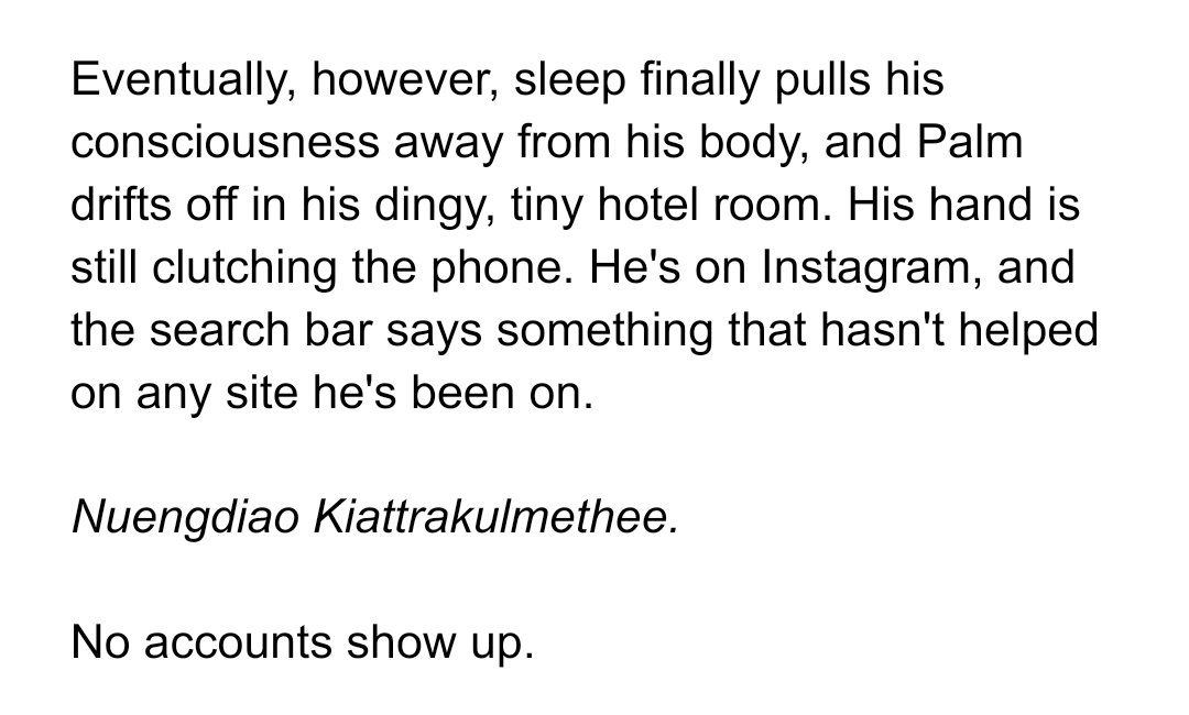 kozulinthebunny's tweet photo. I would like to formally apologise for the degree of angst I'm writing right now
#PalmNueng except it's not.
#PondPhuwin #PalmDiesel
I'll probably finish this by tomorrow <3 https://t.co/oeFfLams5R