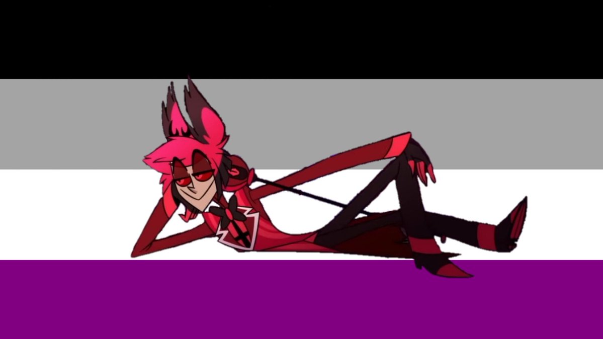 Alastorsfluffy's tweet photo. Asexual flag for Asexuals who like Alastor #Alastor #HazbinHotelAlastor https://t.co/Kpv3q72QFw