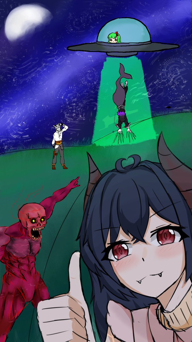Look_its_Mini's tweet photo. Collab went weird this time around
Credits to the goats like usual: @YnChiNg1 @Naes_Invalid and my friend who doesn't havae twitter TwT

#magma #art #digitalart #oc https://t.co/0rSYVmqND2