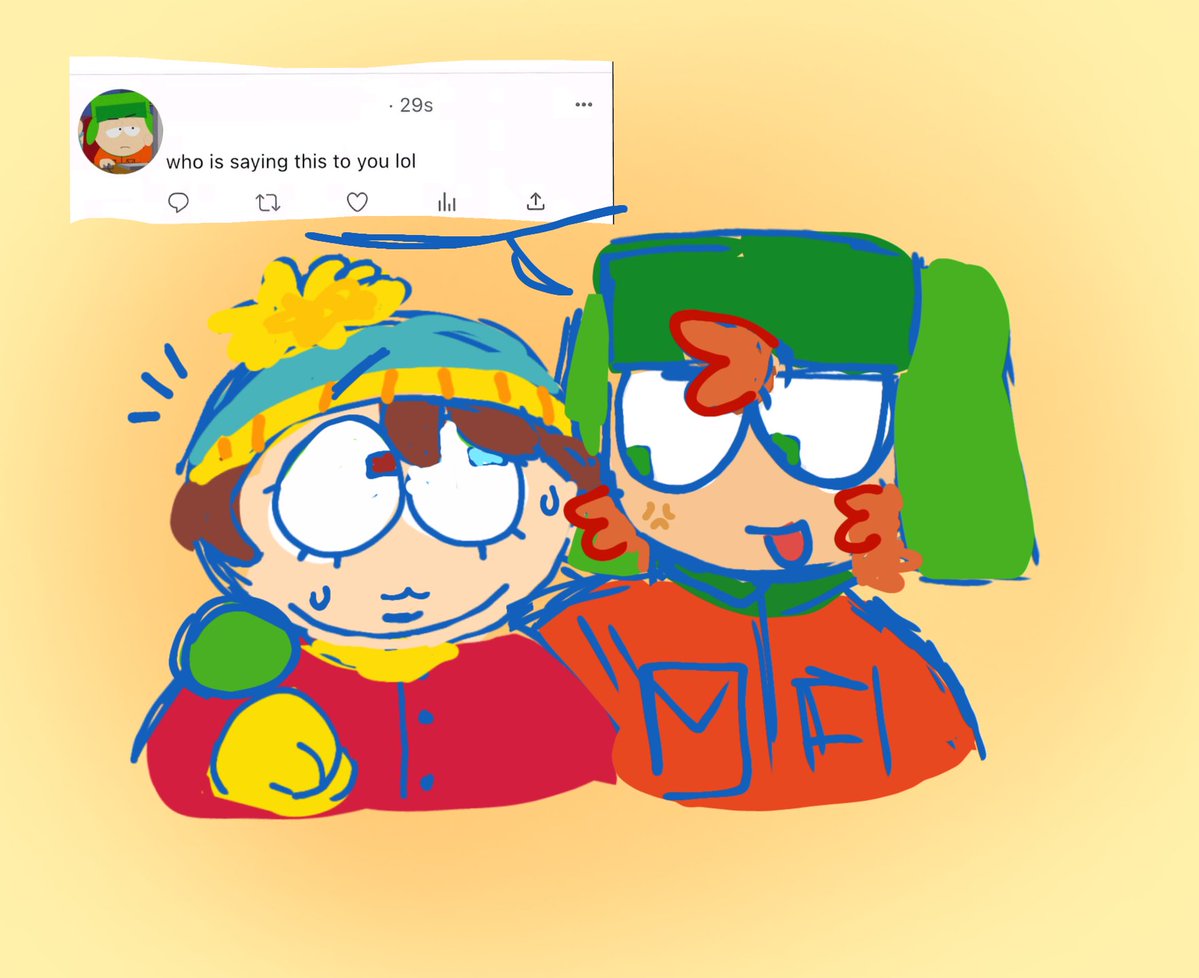 rainbowlaver3's tweet photo. We love jelly Kyle guys #spkyman #kyman #spcartman #spkyle https://t.co/Z3Dv4FccZi