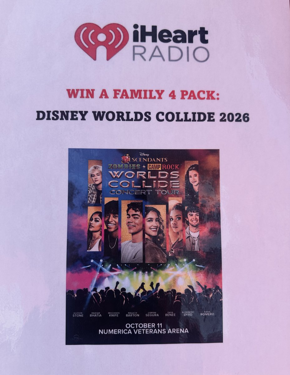 Alt961's tweet photo. 📣 Join Bree from the iHeartRadio Community Crew at the Boulevard Races TODAY!

 We’re here 10AM–1PM at E Trent Ave &amp; N Cincinnati St, next to the Beer Garden! 

🎟️ Stop by for great deals &amp; a chance to WIN prizes, including a Disney Worlds Collide 2026 family 4-pack! 🏃‍♀️❤️ https://t.co/OSNnmI2e46