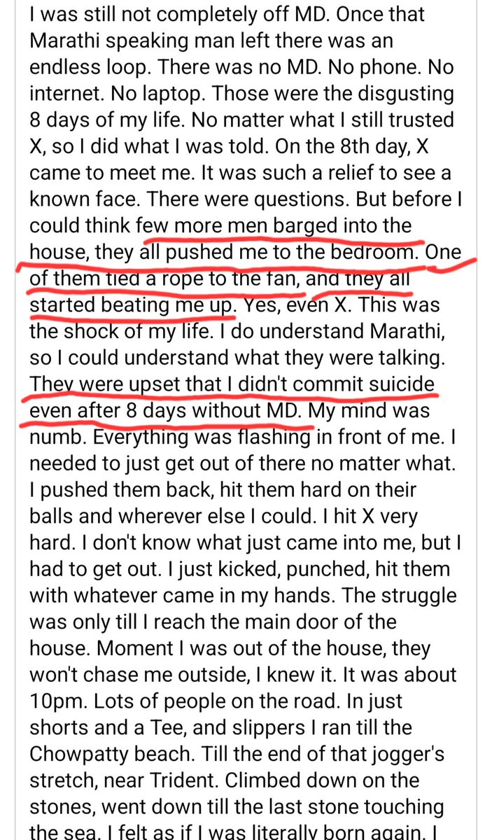 Yasmin2186's tweet photo. Eray Mridula Cather, a former creative director in Bollywood, shared a chilling personal experience of how he was honey-trapped and secretly spiked with MDMA in water—just like Sushant. It's a must-read to understand the conspiracy against Sushant.

He says Aditya Thackeray is a living monster. From child porn0graphy to live rápes, from cannibalísm to extreme drug abuse he's addicted to everything. He evn has private VPN set up, along with all latest tech, cameras for live streaming.

When Eray wanted to leave the job, he was told there are only 2 ways he could get out of this. Either go the DB (Divya Bharti) route or ****(name of the grandfather of baby P) route. The Psycho group knew how to perfectly plan a cardiac arrest on a person.(reminds me of Sidharth Shukla) Or kílll a person by suicide or create a scenario tht the person only has the option to kíll himself. He was lucky to escape alive; sadly, Sushant wasn't so lucky. #JusticeForDishaSSR
