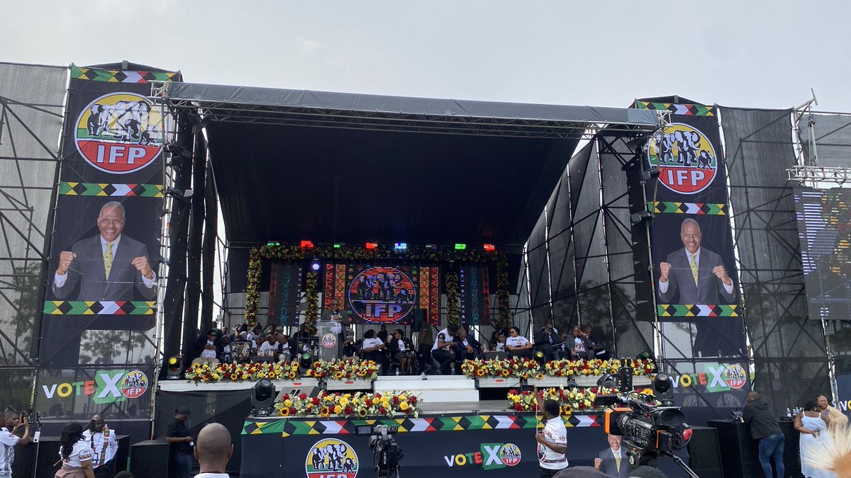 SibongileNdosi's tweet photo. KwaMashu is the centre of political activity today as the Inkatha Freedom Party launches its 2026 Local Government Election manifesto at Princess Magogo Stadium.

IFP President Velenkosini Hlabisa is addressing supporters.
#IFPmanifesto 
#LocalGovernmentElections https://t.co/BhPWULklZM