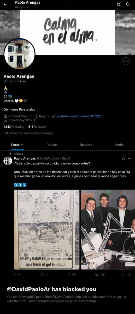 ValerioRolo's tweet photo. Tan digno se puso el perfil de las opiniones personales vestidas de verdades absolutas https://t.co/u0w7sBkGXt