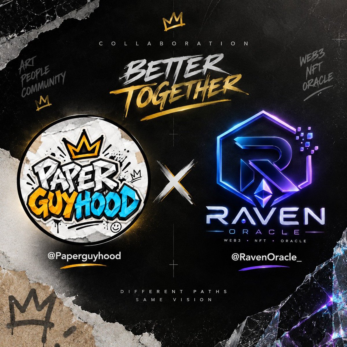 RavenOracle_'s tweet photo. Excited to announce our collab with @Paperguyhood  🫡

Caught this one early and managed to secure some spots for the Ravens 👀

PAPER GUYHOOD is looking pretty interesting, so let’s see what they cook 🔥

🎨 Supply: 6565
💰 Price: 0.0001 ETH
📅 Mint: TBA

🎟️ 10x GTD:
 https://t.co/4TQQvXRd9r
🎟️ 10x FCFS:
 https://t.co/il1GEZeJap

Good luck Ravens 🐦‍⬛❤️

More collabs coming soon. Stay tuned 👀