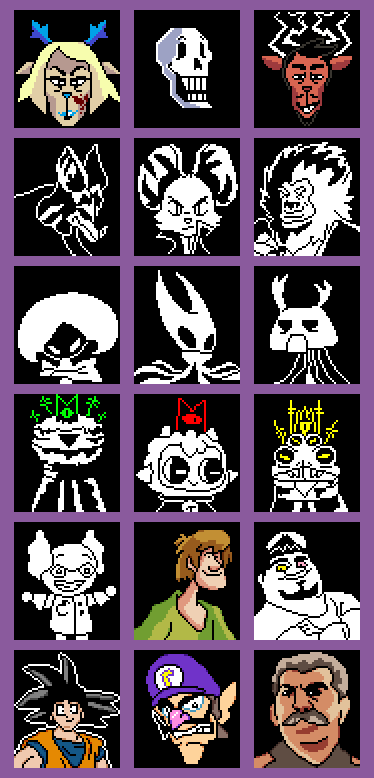 teox1759's tweet photo. I've noticed about half the bosses in Deltarune Chapter 6 don't actually have dialogue portraits so I wanted to hammer it and give them proper justice https://t.co/VGMDCoPHCr