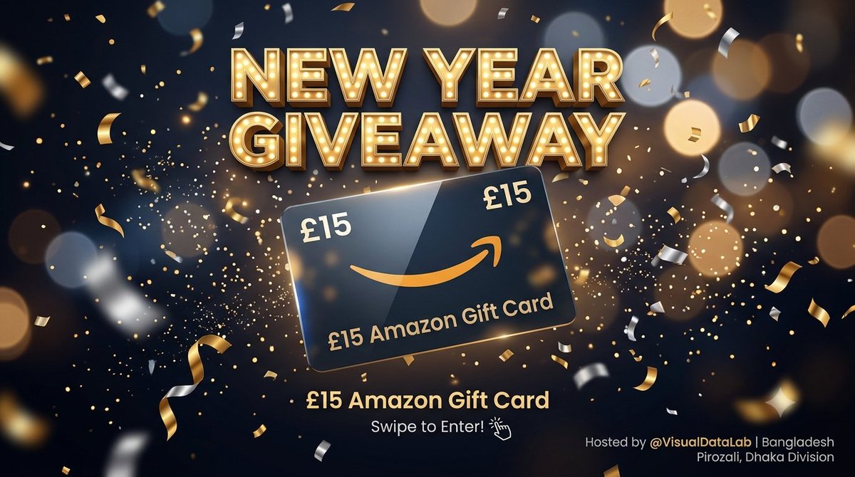 gmaes_43's tweet photo. New Year, free Amazon haul? Yes, please! 🎉
​We’re giving away a £15 @amazon gift card to kick off the year right.
​How to enter:
🔄 RT this post
 Good luck, everyone! 
👇🎁
https://t.co/aUYwJ6MwqK

​#Giveaway #Win #NewYearGiveaway #Freebie 
#AmazonGiftCard https://t.co/xH662d8rRZ
