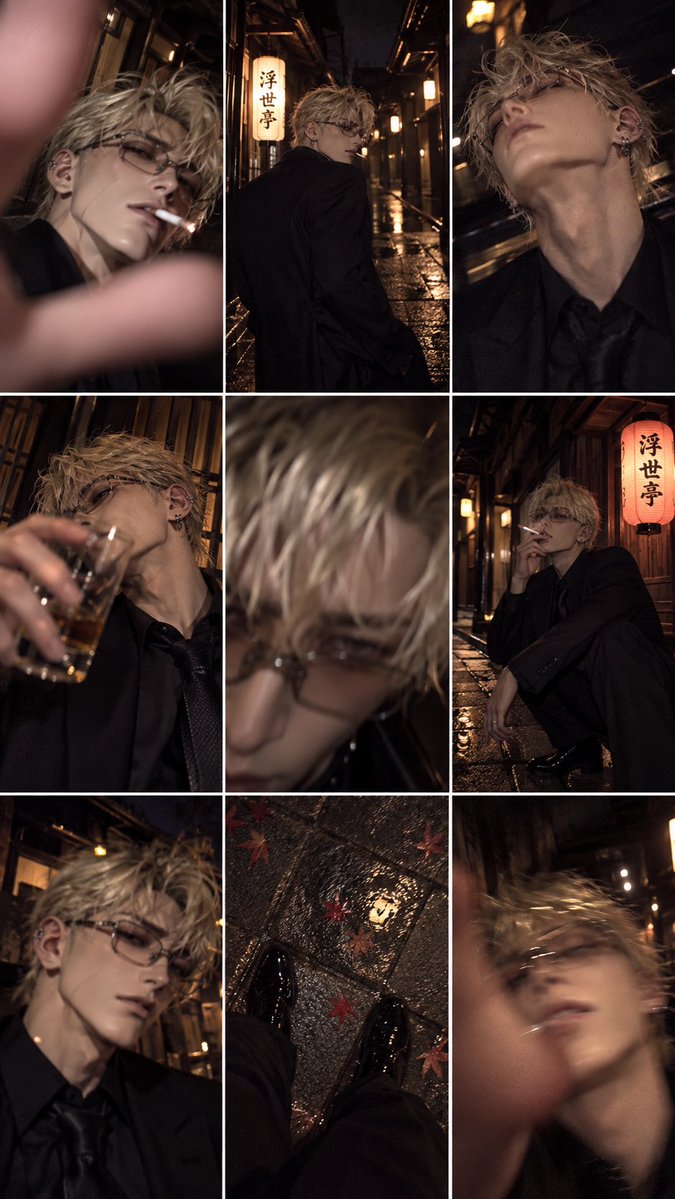 ka_kn_m's tweet photo. そういえば前にあげた九条の実写風の素人写真、他のみんなも生成したりしてます…

需要あるかわからないからたまーに載せていくね。
あえてタグはつけません🙂‍↕️とりあえず黒龍会2人🫶 https://t.co/XXQAWkj0lv