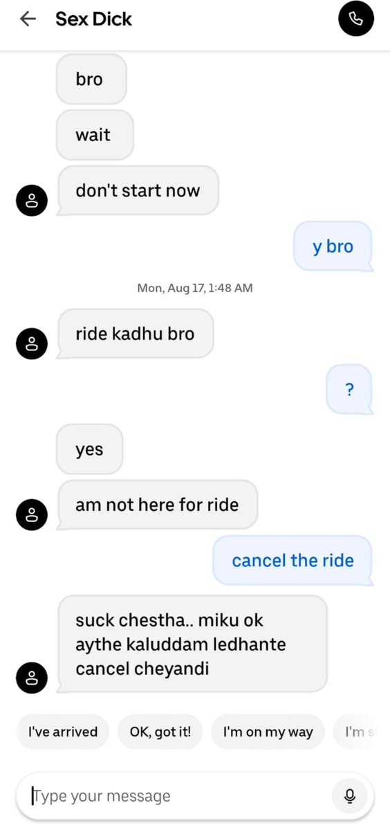 MrRuturaja173's tweet photo. Ento nake thagultharu andharu 

Monna aithe oka uncle ni MGBS bus stand dagara ride pick chesukunte athanu babu night 3 aindhi kadha rooms dorukuthaya antey kastam le ma pg lo ma room lo bed kali undhi cheppa so vasta annadu daari madhyalone na mogga medha hand vesadu dinchesa 😏 https://t.co/d4yvLhvk5w