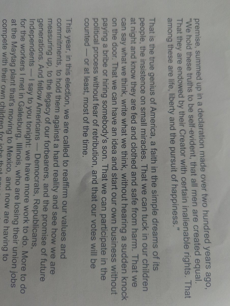 TheRealEdaCoop's tweet photo. Did President Obama speak today's presence in 2004! Here is an expert from his speech... https://t.co/rgROYdUPp0