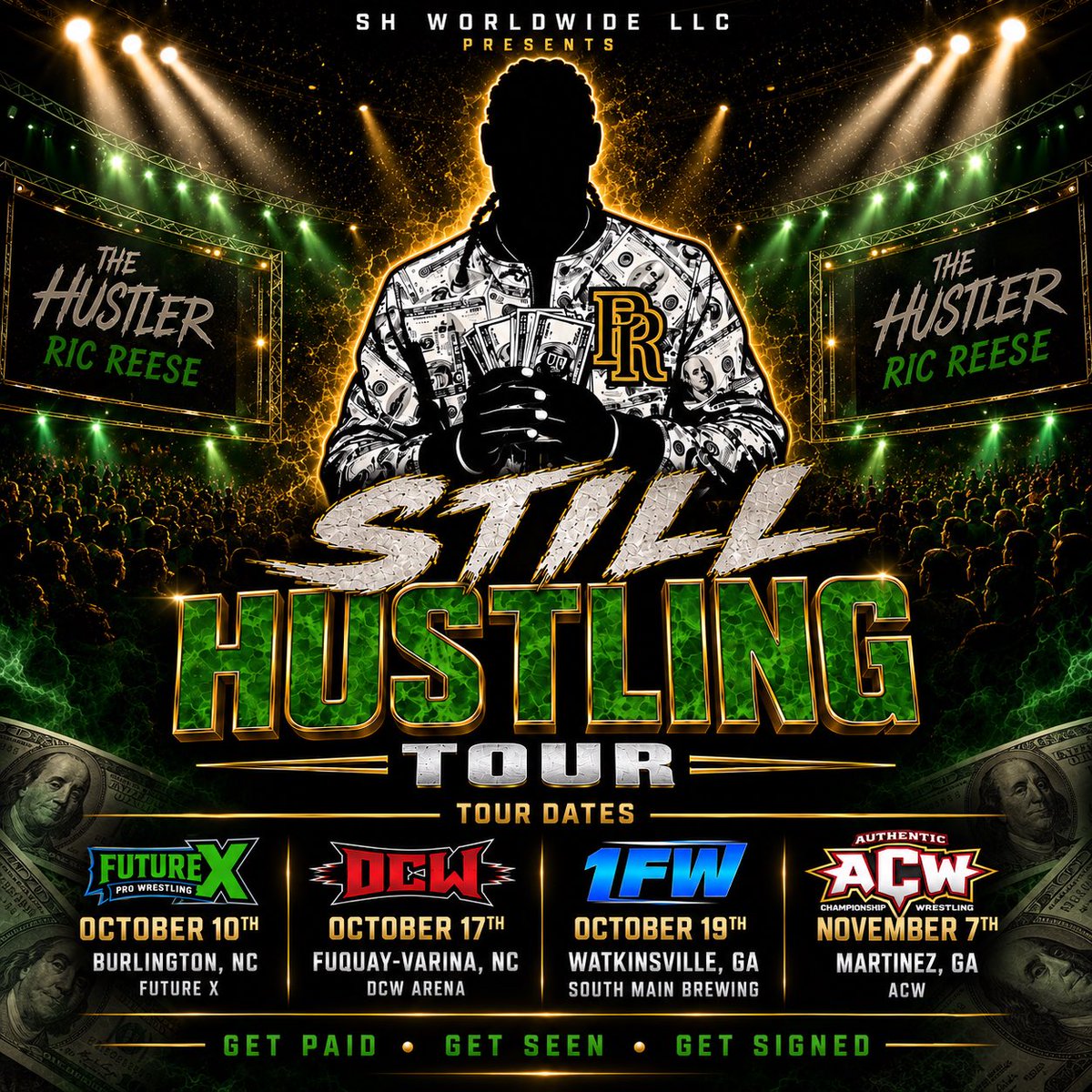 ibringthetable's tweet photo. The Tour has expanded beyond the Carolinas!!!! 

We pull up to a city near you!!! 🗺️ 

2027 is gonna be a movie!!! 🎥 

#StillHustlingTour 🌎
#TheHustler 🤑
#RicReese 💪🏾 
#NumberOneStunna 1️⃣
#BigHomie 🦍 NotTheLilOne 🐒 https://t.co/SkcdhaJKkB