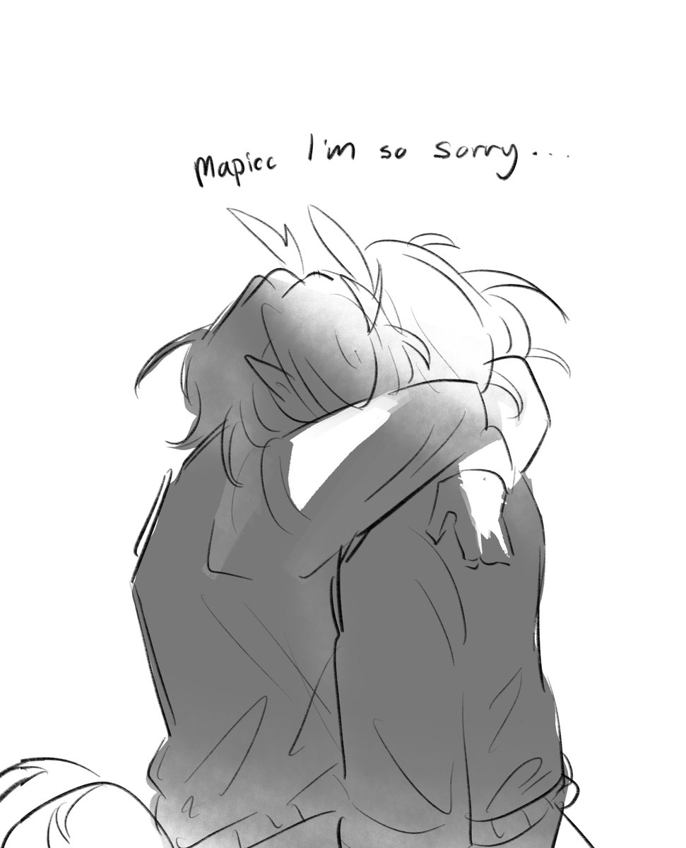 Gh00ost_buster's tweet photo. Fun little healing au because I'm so so so sad 🙁🙁🙁 #unstableuniverse #spokeisherefanart https://t.co/Xre36llKRR