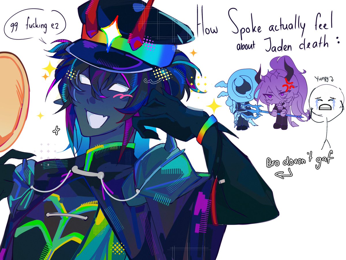 Ast3rea's tweet photo. Ngl this is how Spoke probably feel rn, 
#unstableuniverse https://t.co/yNvi2ATyp0