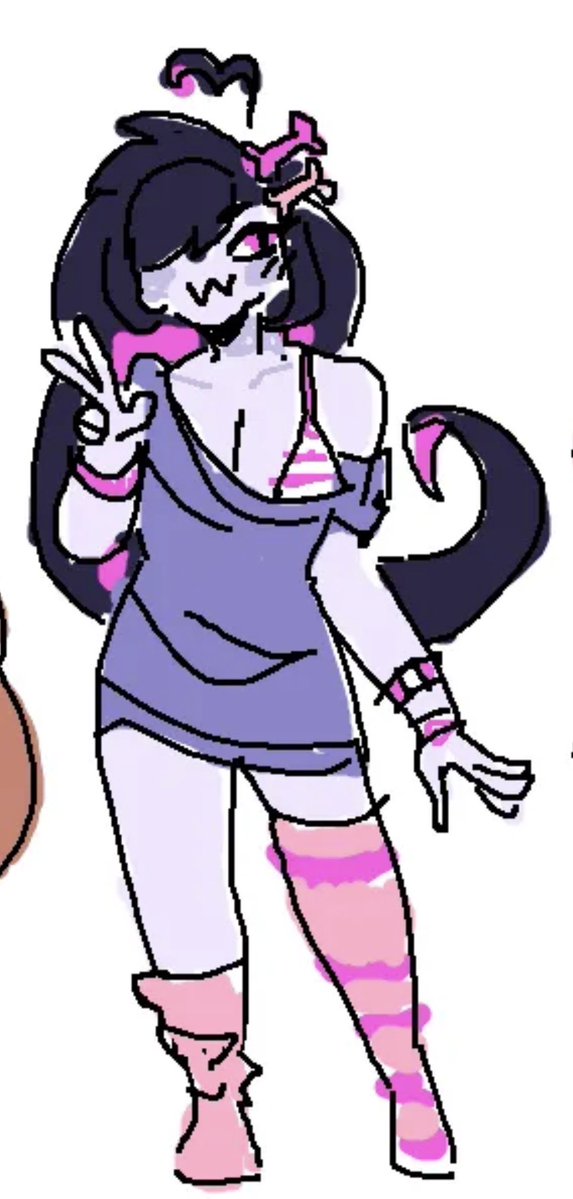 DokiKiira's tweet photo. Shoutout to @N3bulae_ for giving me the idea for the redesign XD she redrew my character from memory and I went “ohhhh she looks like a zombie here…. OOOOOOOO!!!” https://t.co/mpYV0q9J6B