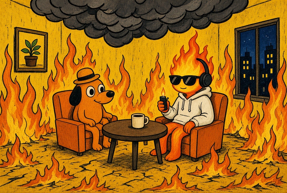 SolBebop's tweet photo. @biiiiymeister Everything is fine. ☕️🔥 https://t.co/nkK8BHu6sx