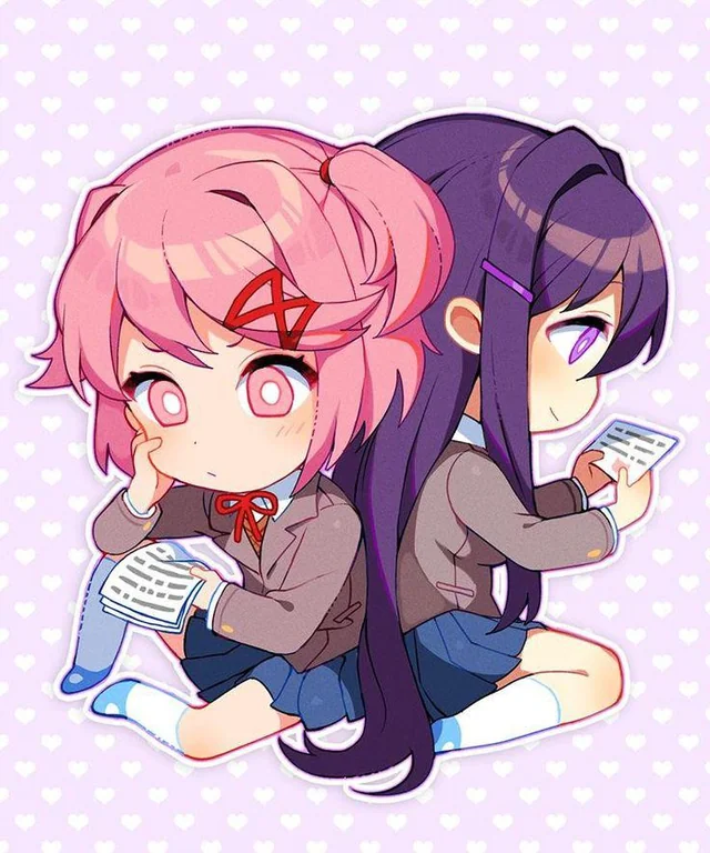Pixels1080_Dev's tweet photo. If Sayori gets MC, and Natsuki gets Yuri, who does Monika get? 🤔 https://t.co/LBRMvmpg7P