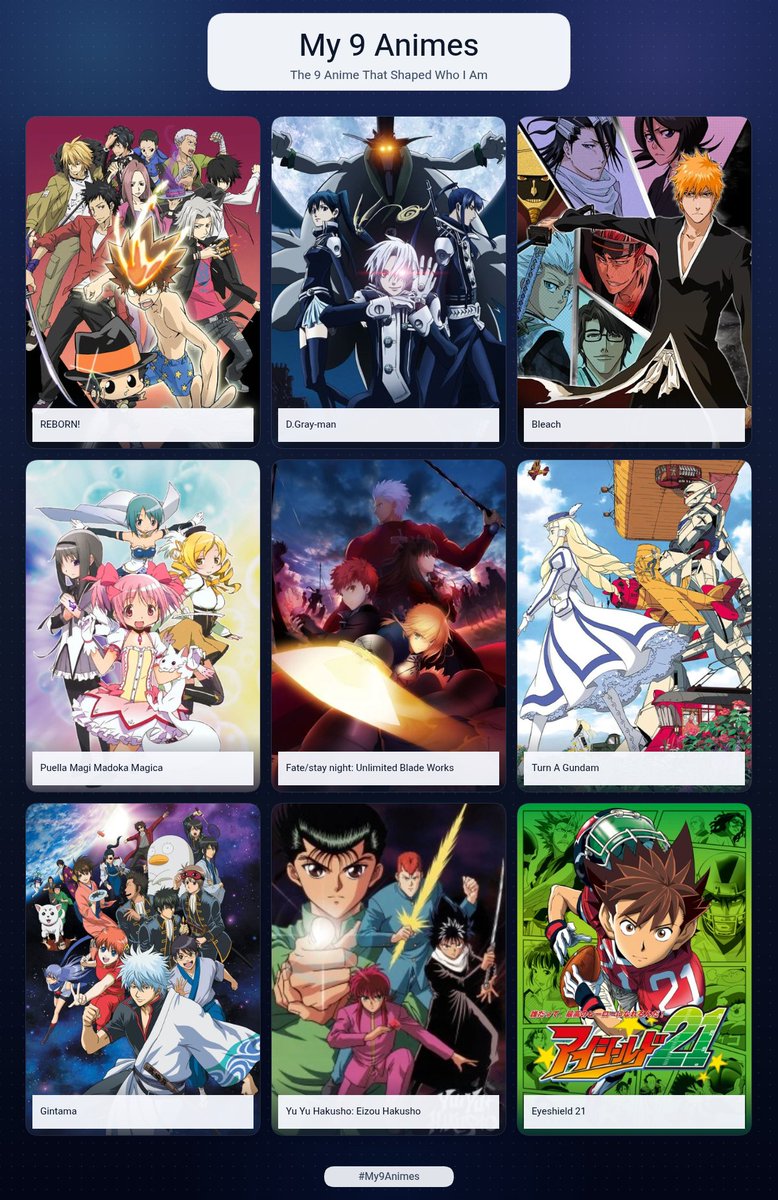 RedDecimo's tweet photo. The 9 anime that shaped who I am https://t.co/pBTZKVS6GO