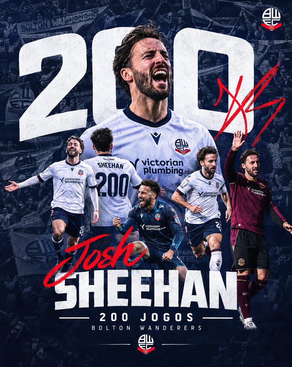 BWFCBRA's tweet photo. Na partida de hoje , contra o Norwich City, Josh Sheeham completou 200 jogos com a camisa do Bolton Wanderers.

Congratulations on reaching 200 games with Bolton Wanderers! 

@JoshSheehan_ @OfficialBWFC #bwfc https://t.co/rbHp7vYAcM