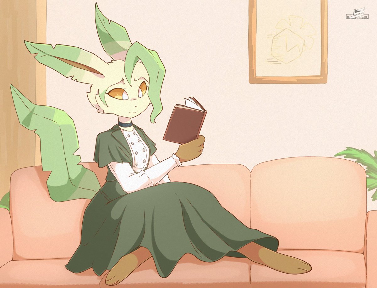 RazgrizDL's tweet photo. Comm for @potheitos! A beautiful Leafon reading https://t.co/pHgAgNdGOz