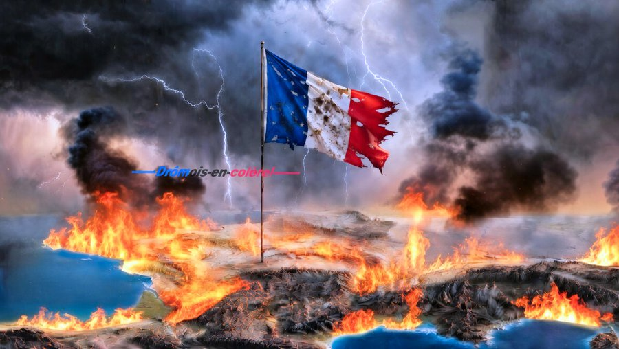 26enColere's tweet photo. Si TOUT va MAL dans notre NATION, 
c'est que PLUS PERSONNE ne remplit sa FONCTION:

01- À l' ASSEMBLÉE, « l'OPPOSITION» accepte la SOUMISSION,
       en DÉFENDANT ses PRIVILÈGES, plutôt que la POPULATION.

02- Les «MERDIAS» ont RENIÉ le JOURNALISME
        préférant se «VAUTRER» dans le PROPAGANDISME.

03- La SÉCURITÉ des CITOYENS
        n'est plus vraiment ASSURÉE, faute de MOYENS.

04- Les SERVICES de SANTÉ en SOUS-EFFECTIFS
        doivent aussi GÉRER «l' ADMINISTRATIF»
        au détriment du «CURATIF».

05- La «SCIENCE» a SUCCOMBÉ aux LOBBYS,
        se détournant des VRAIS INTÉRÊTS du PAYS.

06-  Notre INDÉPENDANCE ÉNERGÉTIQUE
         est remise en cause par les plus CORROMPUS
         de nos DIRIGEANTS POLITIQUES.

07- Le PATRIOTISME souvent tourné en DÉRISION,
        est assimilé au FASCISME par une FRANGE de notre POPULATION.

08- La SOUVERAINETÉ NATIONALE, véritable VALEUR SAINE,
        est ÉTOUFFÉE au détriment de L'UNION €UROPÉENNE.

09- Pour les BESOINS ÉCONOMIQUES,
        notre INDÉPENDANCE ALIMENTAIRE
        est JETÉE en PÂTURE par l'UE, 
        grâce des ORDURES PARLEMENTAIRES...

10- La JUSTICE n'est plus rendue
       au nom des valeurs de la V ème RÉPUBLIQUE,
       mais sert à ASSSOUVIR des VENGEANCES POLITIQUES.

      Voilà POURQUOI de toute URGENCE,
      la FRANCE a BESOIN d'un «SAUVEUR»,
      car elle se MEURT...