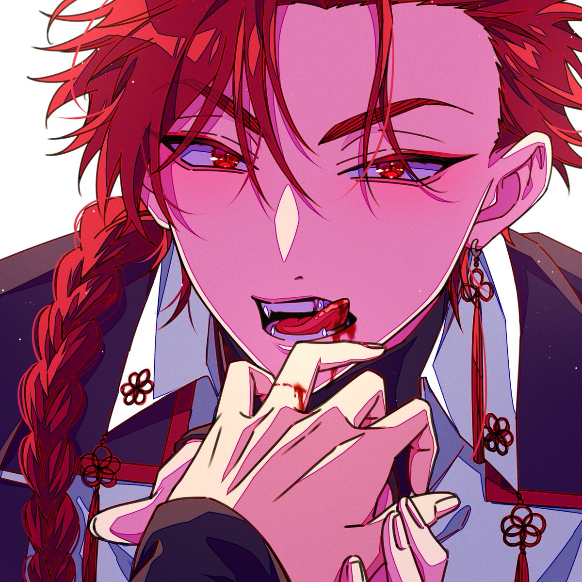 KoubeU15's tweet photo. v斐　予約
前に描いたらくがきの手直しついでに色塗った https://t.co/LiiSsMZfkv