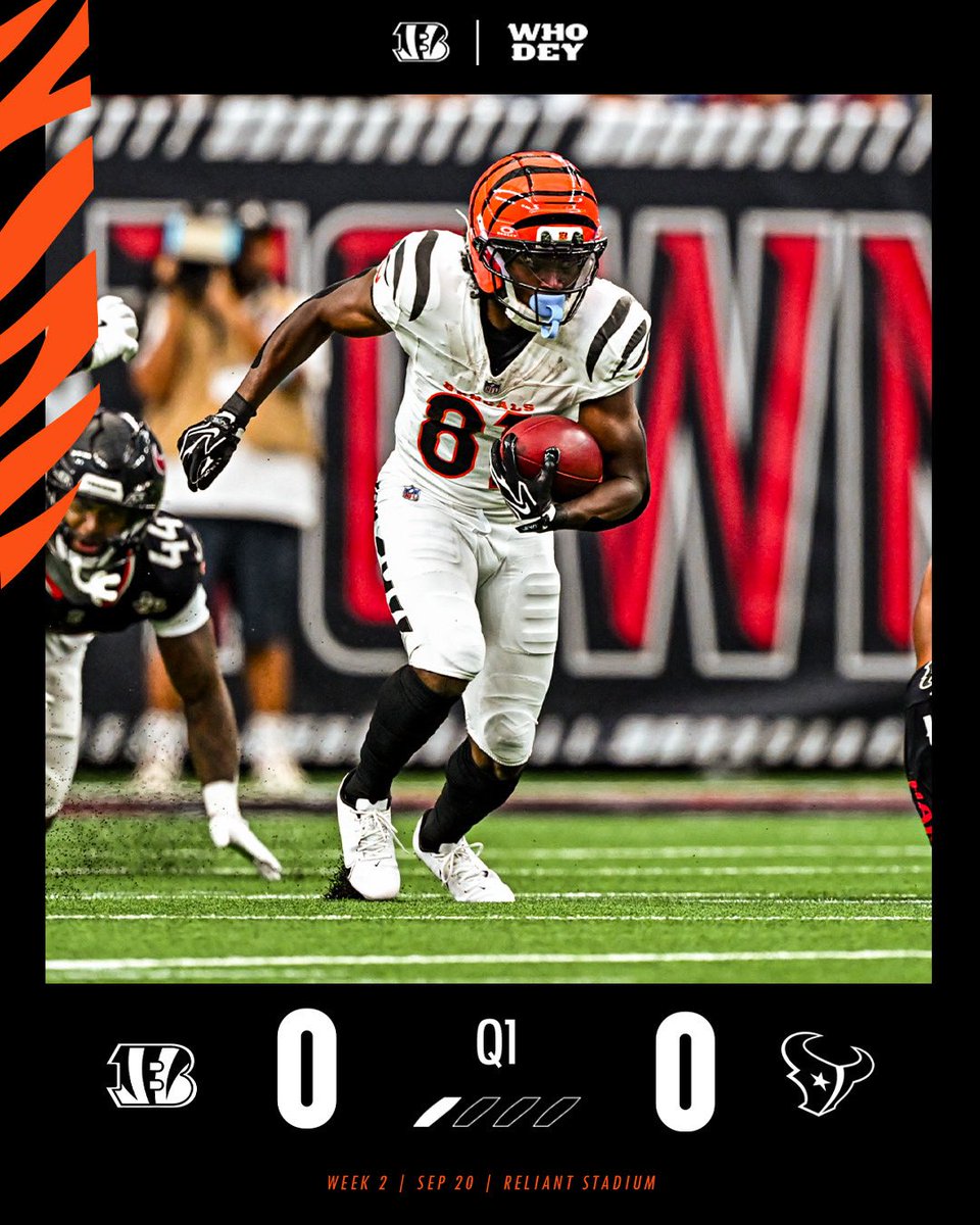 Bengals's tweet photo. End of 1️⃣ https://t.co/iw4BUfaVMs