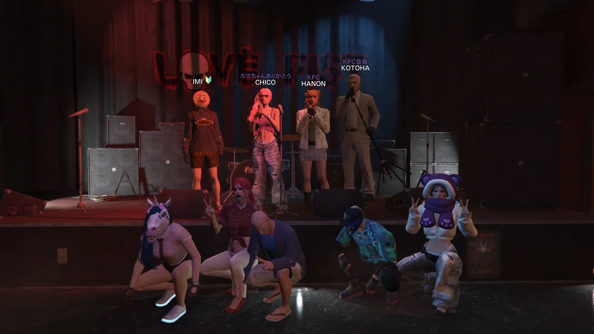Kotoha_ktnh's tweet photo. 最終日ありがとうございました！
初めてのGTAたくさんの思い出が出来て、たくさんの出会いがあって濃すぎる17日間でした！念願のライブもできて楽しかったね🎤

紫ギャングの会長になれて良かったなぁ

#SURGETown
#KFカンパニー https://t.co/xnjfxEdQMI