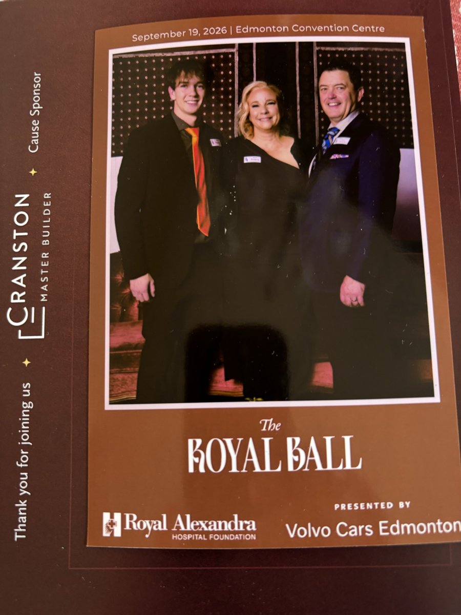 WeisbeckDerek's tweet photo. Thank you to the @rahfoundation for a wonderful evening, I appreciate all you do! @JoelleWeisbeck #RoyalBall2026 #RoyalAlex #TheRoyalBall #RAHFoundation https://t.co/ezmlEwGNZu