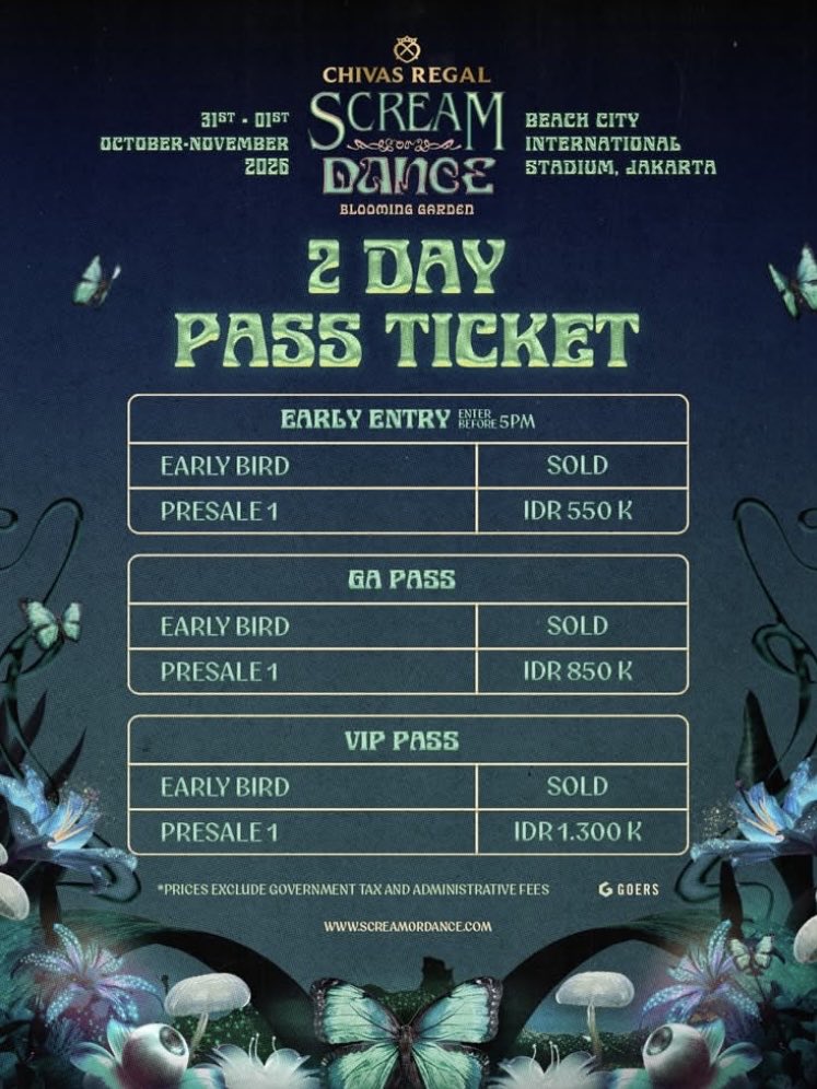 fayeess_'s tweet photo. Halloween is cominggg 🎃👻 SOD 2026 is calling!! 2 days of music, Halloween vibes & crazy costumes 🔥 Plus Jonas Blue will be there?? 😭
Use my code FAIRUZSOD26 for 10% OFF 🎟️👀
#ScreamOrDance #SOD2026 #Halloween2026 https://t.co/nVYDL37lhy