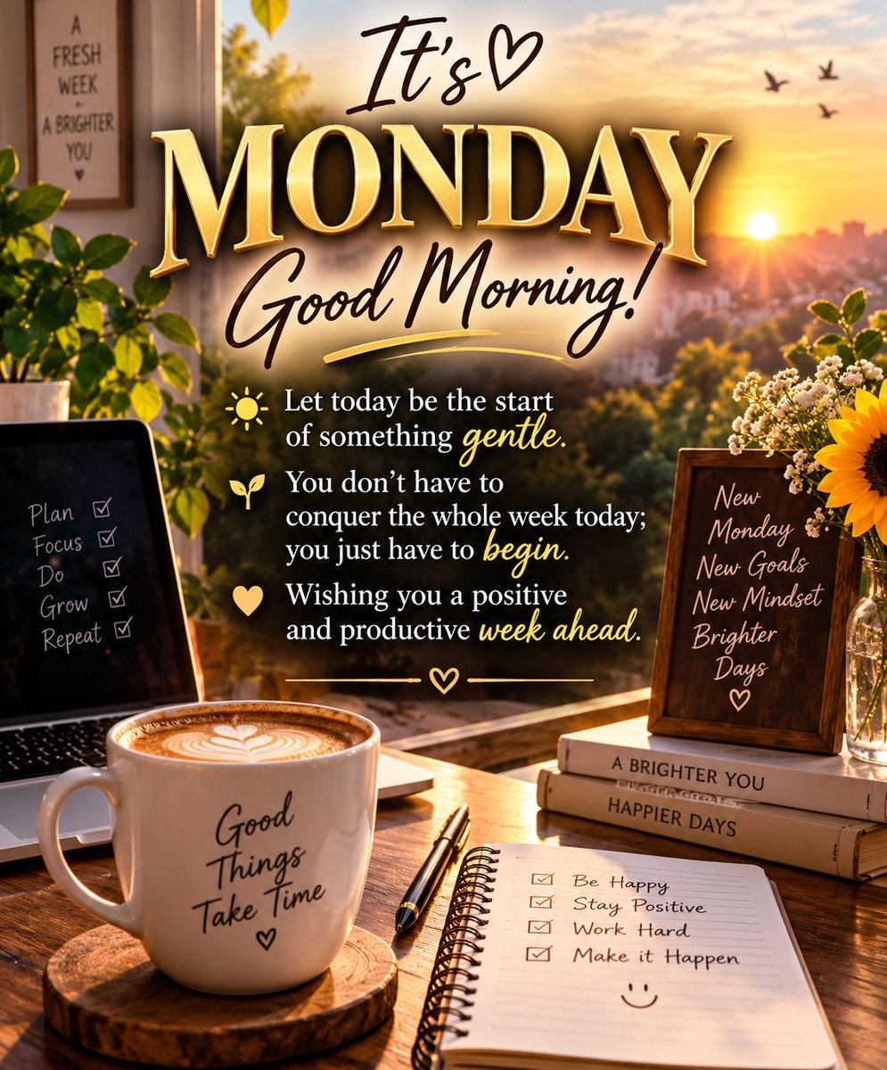 IndianTechTrend's tweet photo. Good morning, X family ☕️ You just have to begin today. Happy Monday and New Week. ❤️ 😍 💖 ❣️ 💕 💘 ❤️ https://t.co/LjtltmTMat