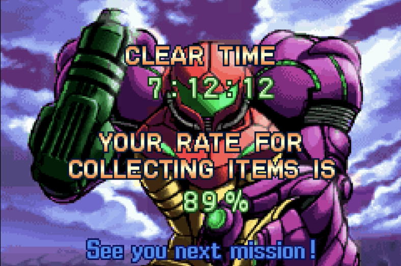 psniornote's tweet photo. Completed Metroid: Zero Mission.
Game good. https://t.co/8Run6dydH1