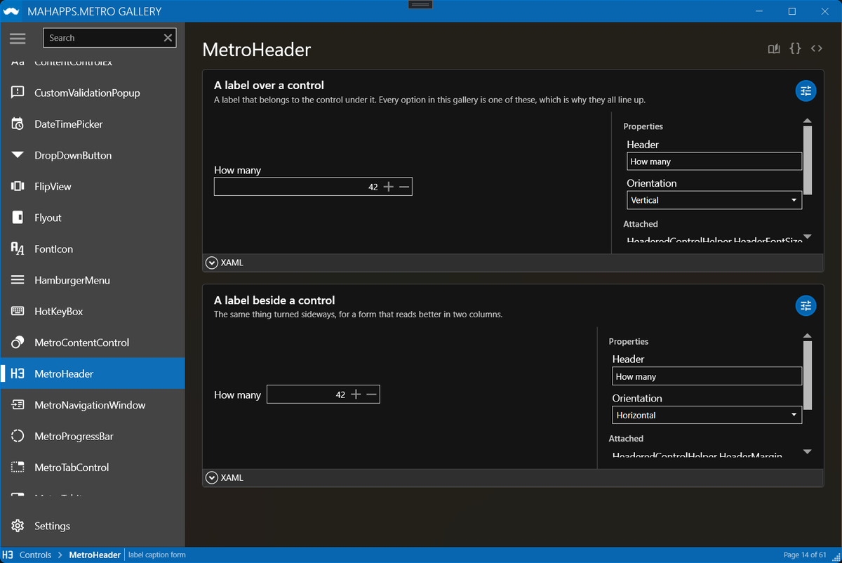 punker76's tweet photo. They keep telling us #WPF is dead.

I built something new anyway: the MahApps.Metro Gallery.

Yes, it is "just" a demo app. But hey ;-) it's made with ❤️

https://t.co/fthxLnkABN

#WPF #dotnet #MahApps #ControlzEx https://t.co/06F4YuErP3