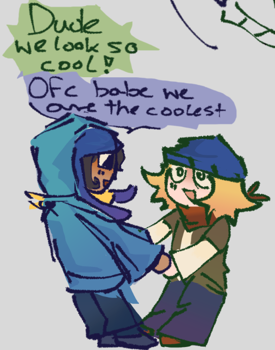 silly_sealo's tweet photo. doodle of them in their super cool fits #sptwt #spcreek https://t.co/kj7XwzkjwU
