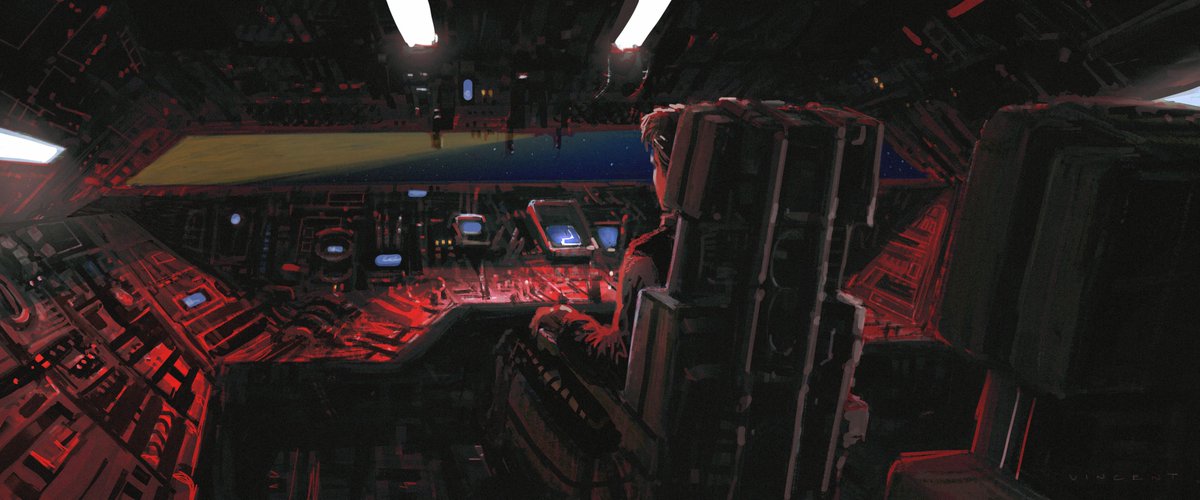 vincentj_artist's tweet photo. More "Solo" design work, the Falcon escape pod was going to have a story beat that would have ending up showing Han inside the cockpit. #starwars https://t.co/w8NTDARg8X