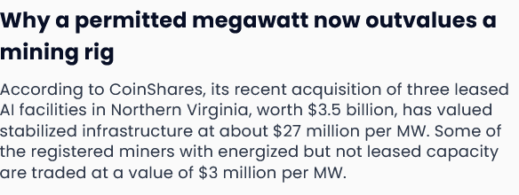 Marketopolis's tweet photo. The investment thesis for bitcoin miners like Big Digital Energy $BGDE pivoting to AI is summed up here:

https://t.co/vUrbStzyfk https://t.co/Te1YTkOPYV