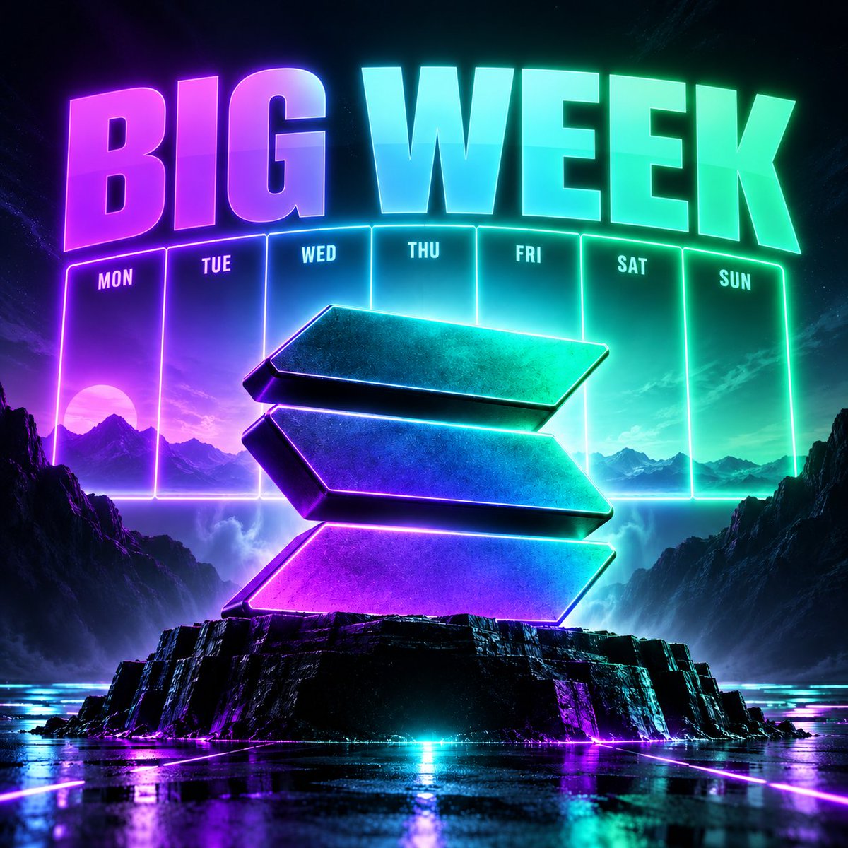 SolanaHub_'s tweet photo. Big week on solana https://t.co/Xkv6soXVt8