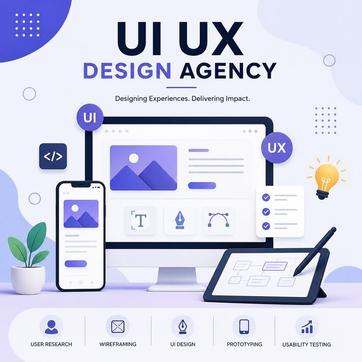 uiuxjosh's tweet photo. Clean modern aesthetic: Soft purple-blue gradients, rounded shapes, subtle geometric accents, and a light background create a calm, tech-forward, creative feel that matches the industry.♦️♦️♦️ https://t.co/fQWGFKwVpR