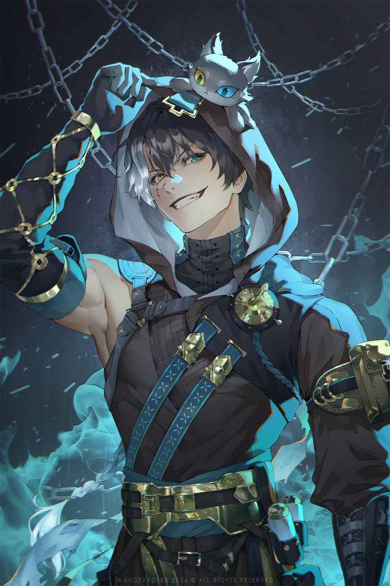 _wandzardeen_'s tweet photo. Quick update (added the missing chest pattern on cat boi)

#WutheringWaves #WuWaFanart #jingran https://t.co/8MUNHDUhaW